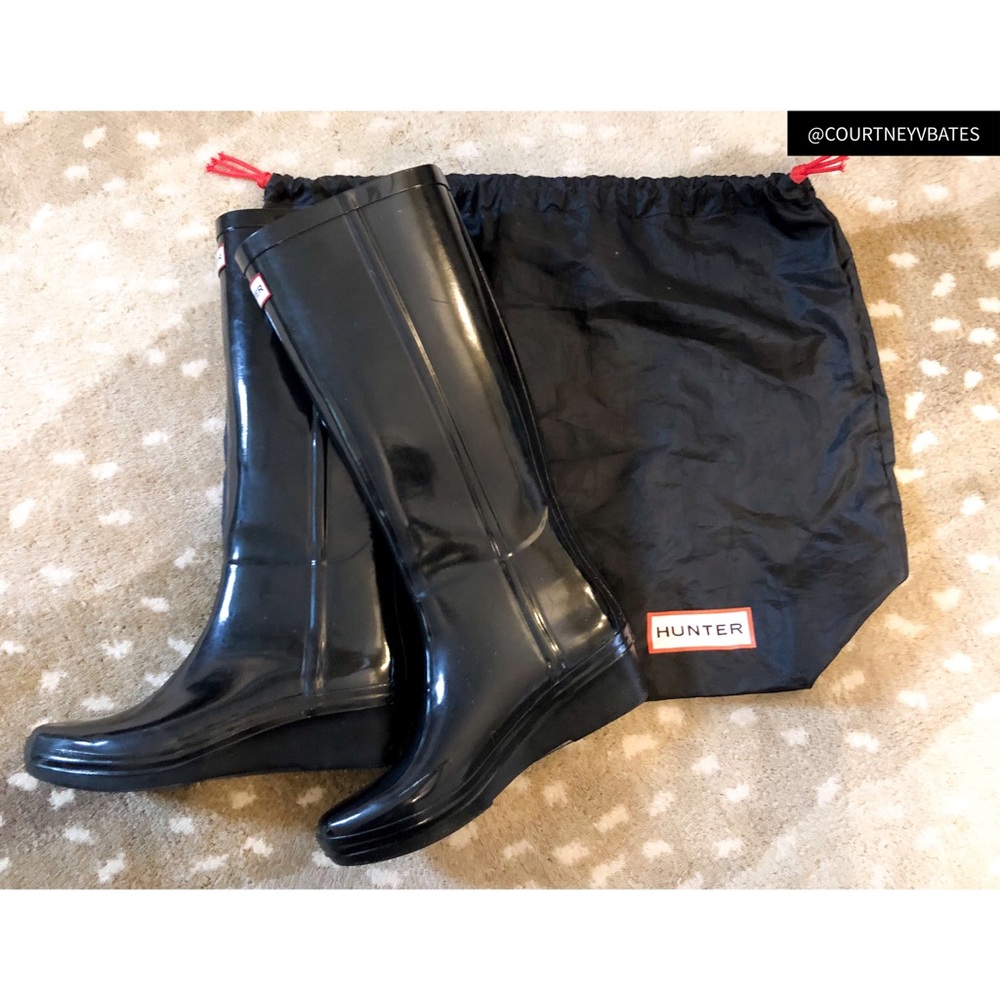 HUNTER ‘AROLLA’ Wedge Rainboots